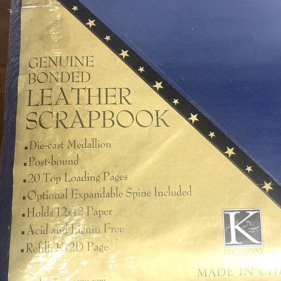 US Coast Guard Scrapbook Photo Album UNITED STATES Leather K&Company Anchor RARE - Picture 4 of 4